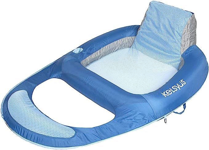 Kelsyus Spring Float Pool Lounger Chair, Light Blue | Amazon (US)