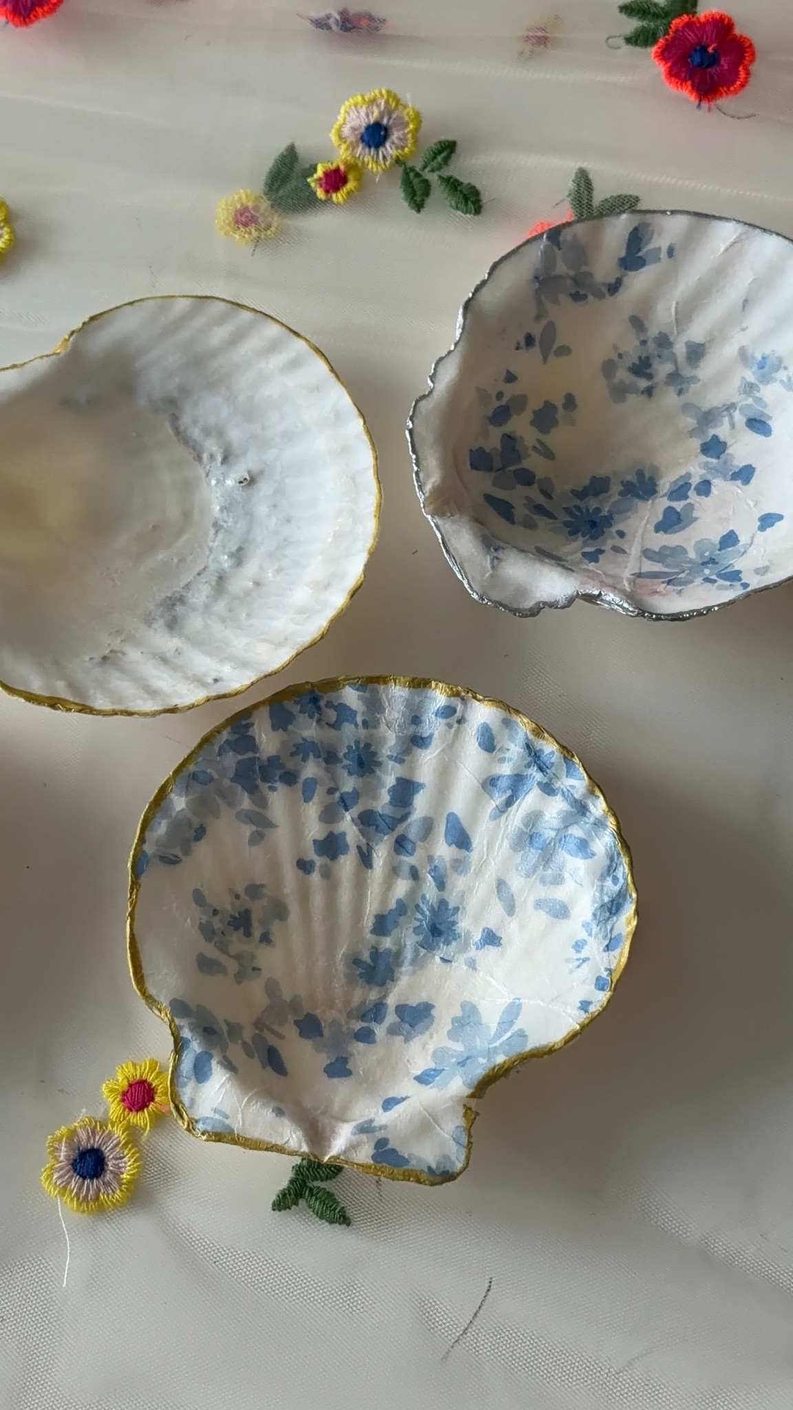 Modge Podge Sea Shell Trinket Dish