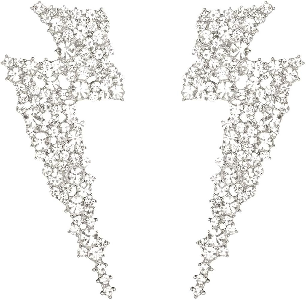 Crystal Lightning Flash Bolt Earrings for Women KELMALL COLLECTION | Amazon (US)