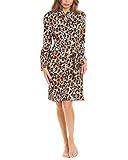 N Natori Women's Ombre Leopard Robe, Natural, Medium | Amazon (US)