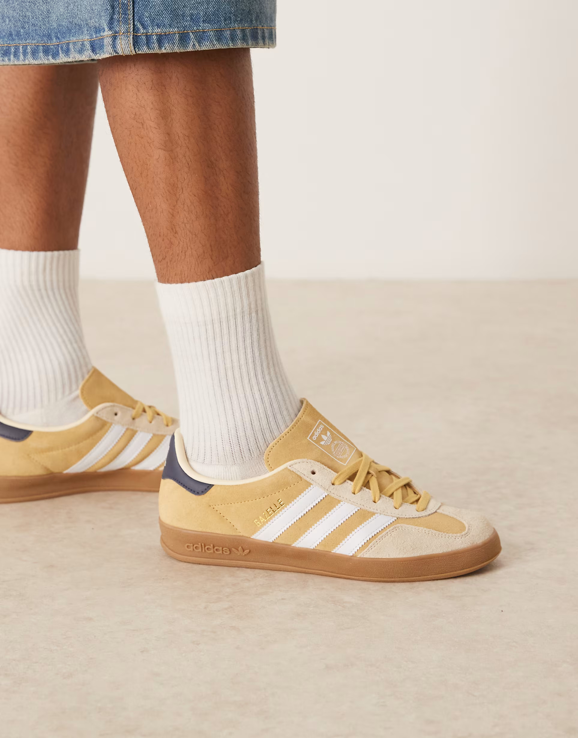 adidas Originals Gazelle Indoor sneakers in cream | ASOS (Global)