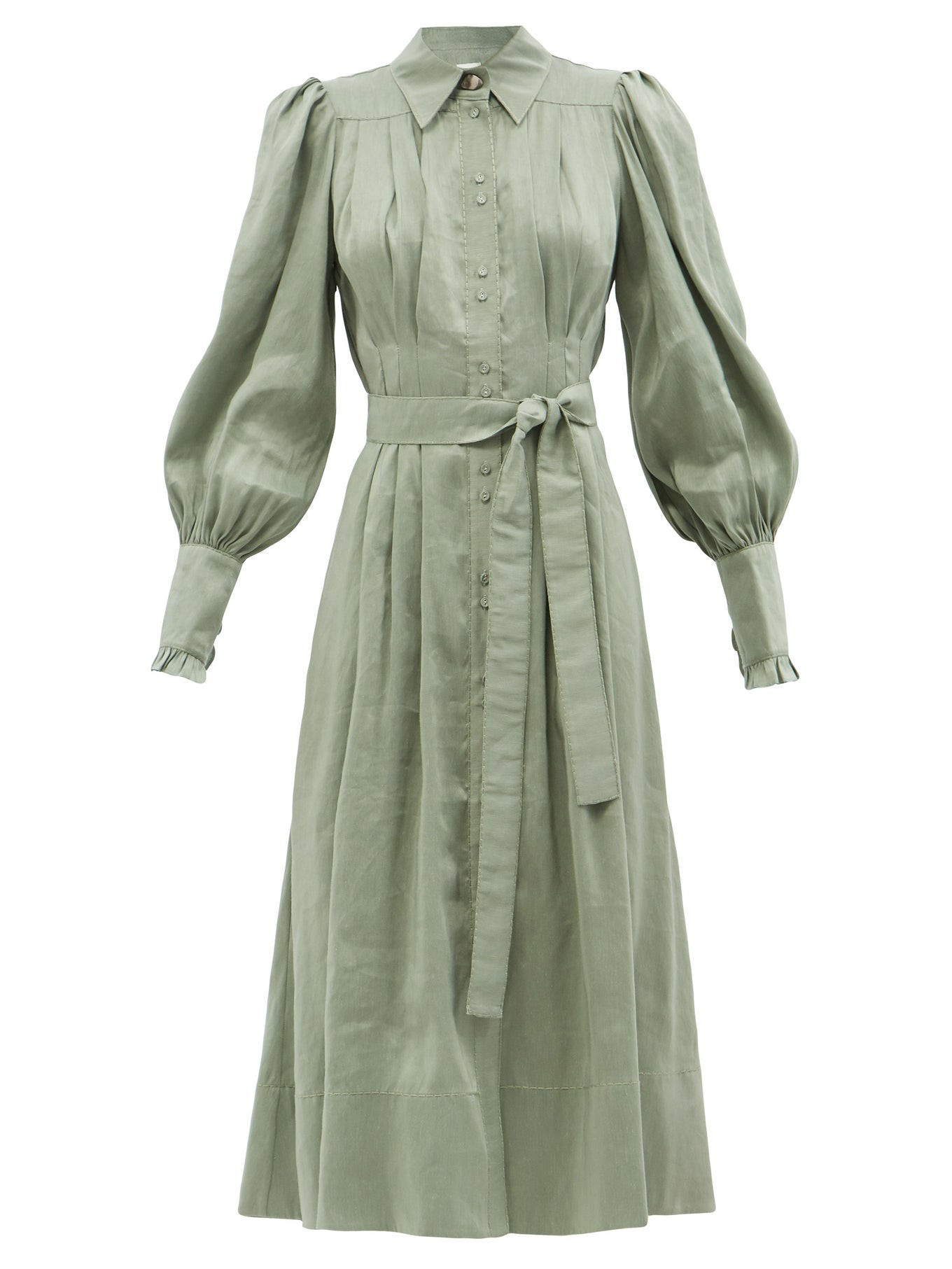 Idealist washed-satin midi shirt dress | Aje | Matches (US)