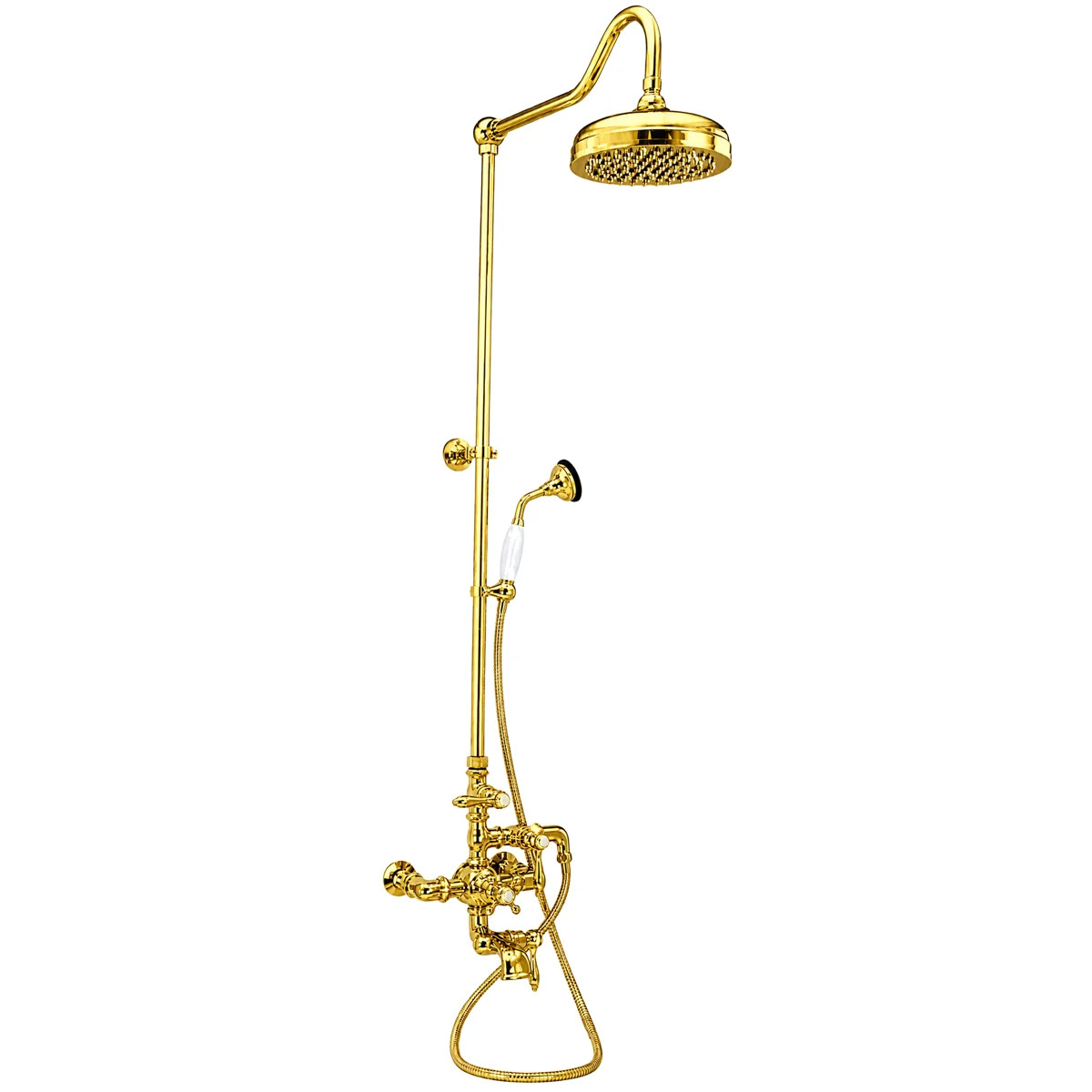 Exposed Thermostatic Tub and Shower System by Strom Living ET11W6105535P | Wayfair North America