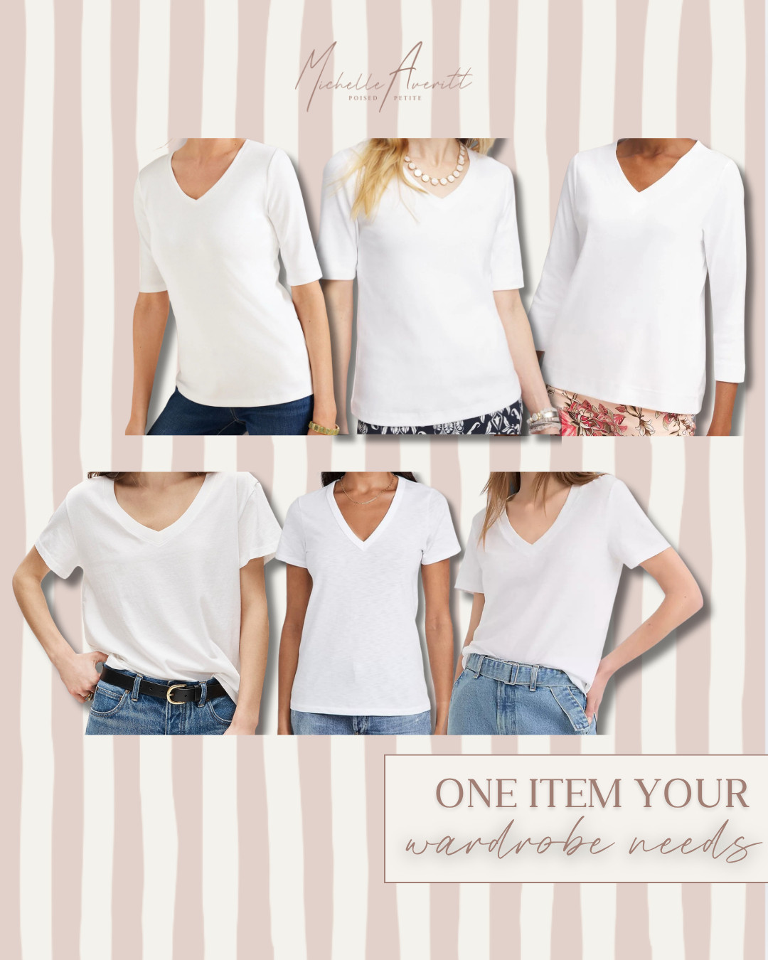 A crisp white tee is the ultimate wardrobe essential! I love throwing on this timeless classic for an effortlessly chic, sleek look.

V neck tee, simple outfit idea, staple closet piece, fashion over 40, effortless outfits 

 #LTKootd #LTKOver40 #LTKPetite