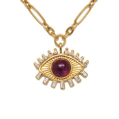 Dalila Evil Eye Talisman Necklace | Sequin