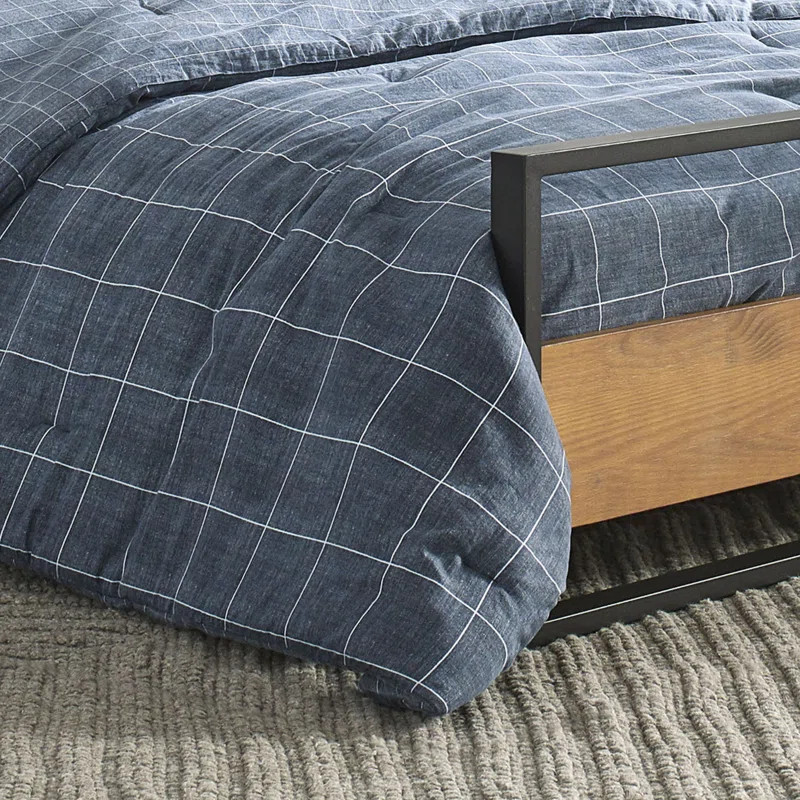Holden Grid 100% Cotton Duvet Cover Set | Wayfair North America