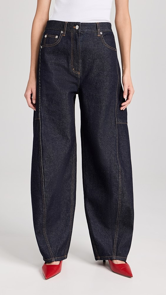 Tibi Indigo Denim Sid Jeans | Shopbop | Shopbop