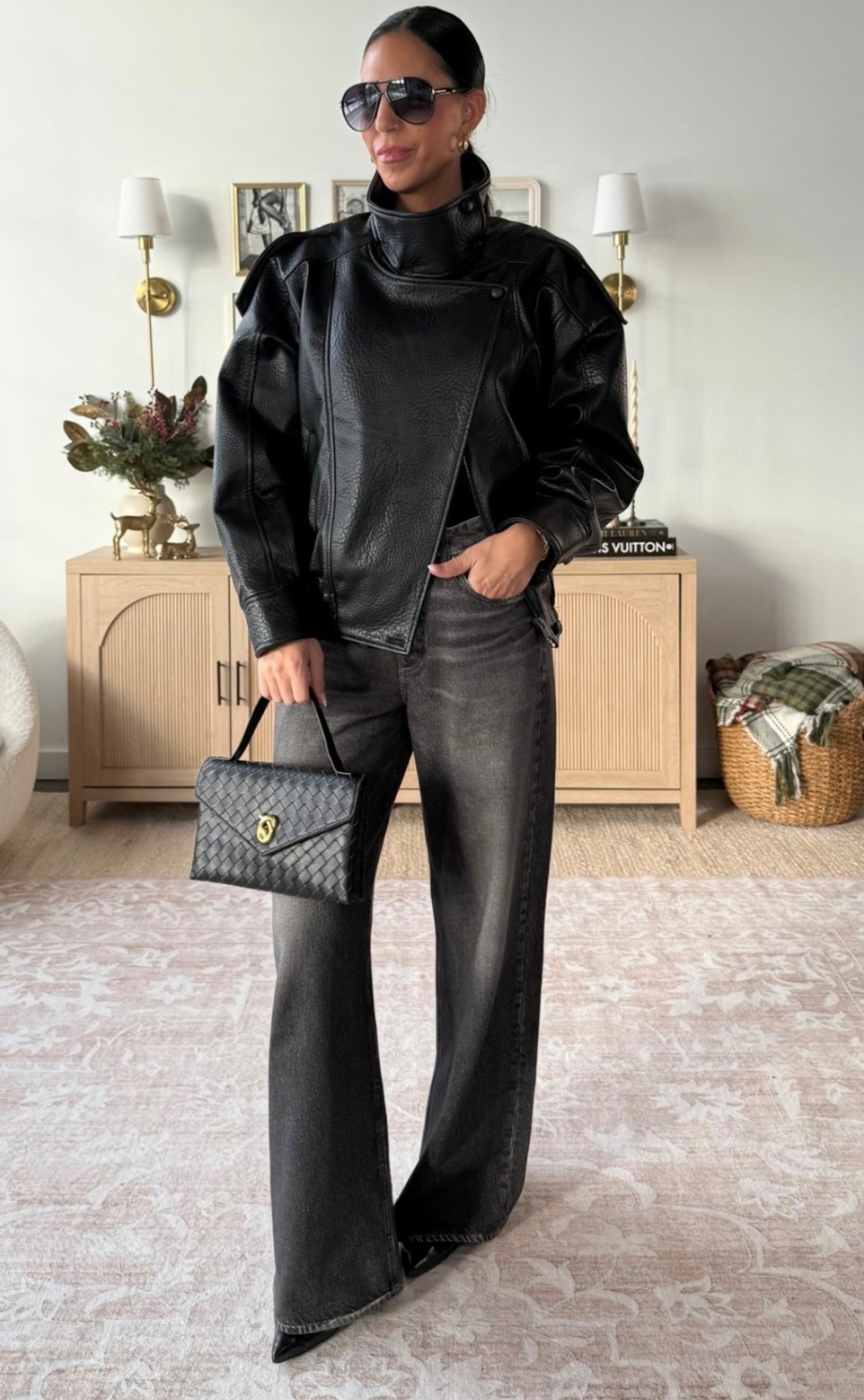 My Zara jacket has been restocked! 
I have worn this everywhere!! 

The black denim sweatpants are worth their price in gold- I can’t recommend enough. Insanely soft and comfortable. 
Size down if between 
Viral Zara Pebbled faux leather jacket is my most worn jacket. The funnel neck is Stunning!  Wearing a small 

#LTKU #LTKHoliday #LTKOver40 #LTKFindsUnder50 #LTKFindsUnder100