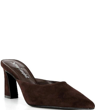 Jeffrey Campbell Unamused Suede Block Heel Mules | Dillard's | Dillard's