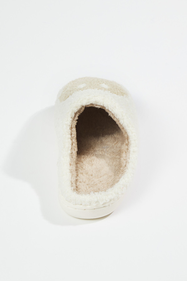 Smiley Face Cozy Slippers | Altar'd State | Altar'd State