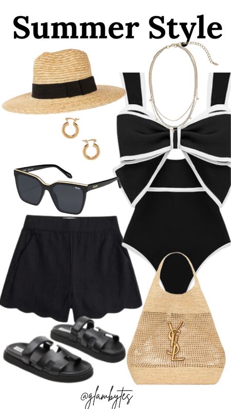 Summer style
Ysl tote, Amazon swimsuit, hat, gold jewelry, spring break, vacation  

#LTKswim #LTKtravel