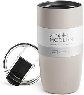 Simple Modern Travel Coffee Mug Tumbler with Clear Flip Lid | Reusable Insulated Stainless Steel ... | Amazon (US)