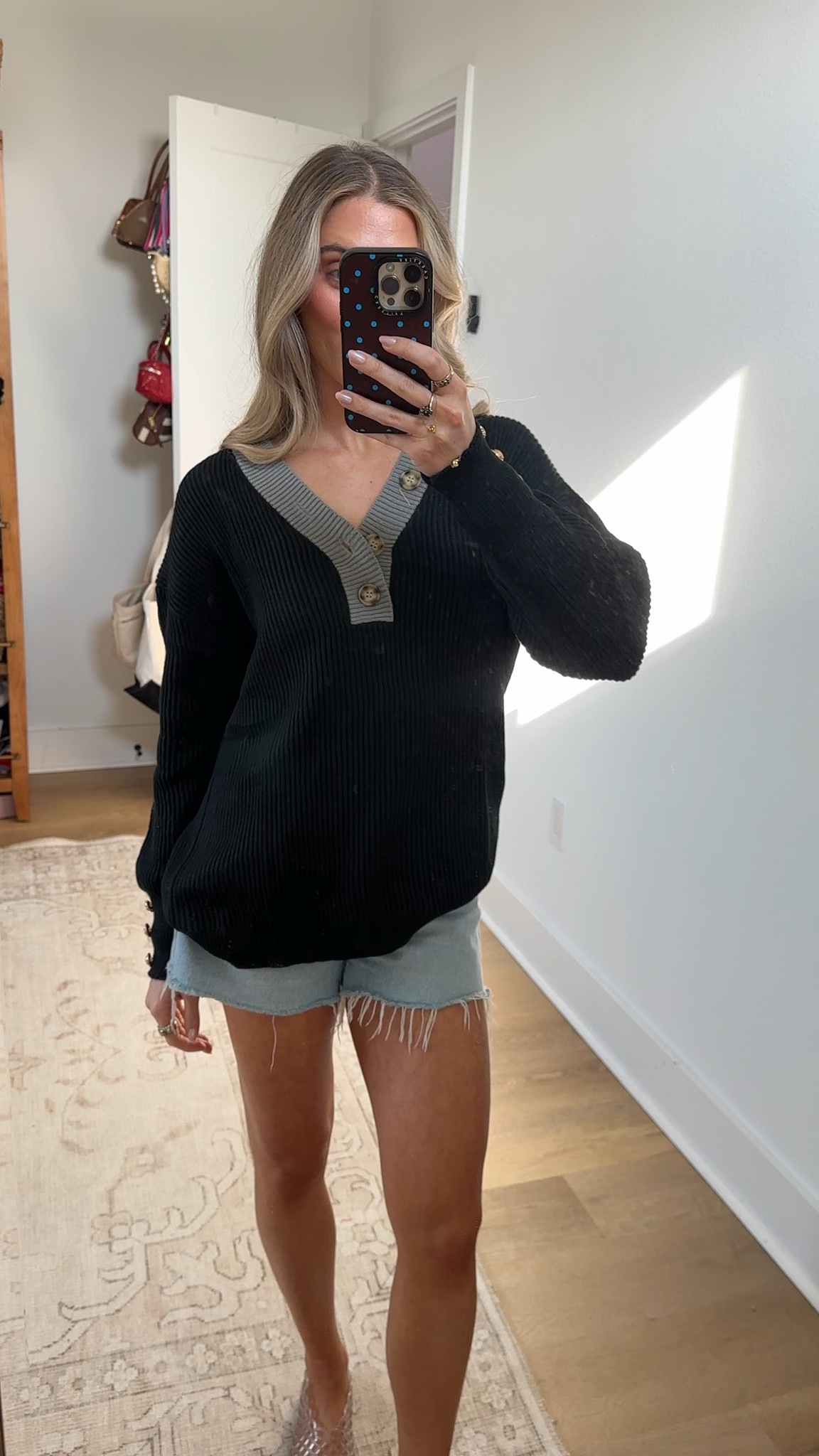 Amazon size small Soesdemo Oversized Sweaters for Women Warm Cozy Chunky Soft Casual Knitted V Neck Button Down Pullover Tunic Sweaters

#LTKSeasonal #LTKootd #LTKSaleAlert