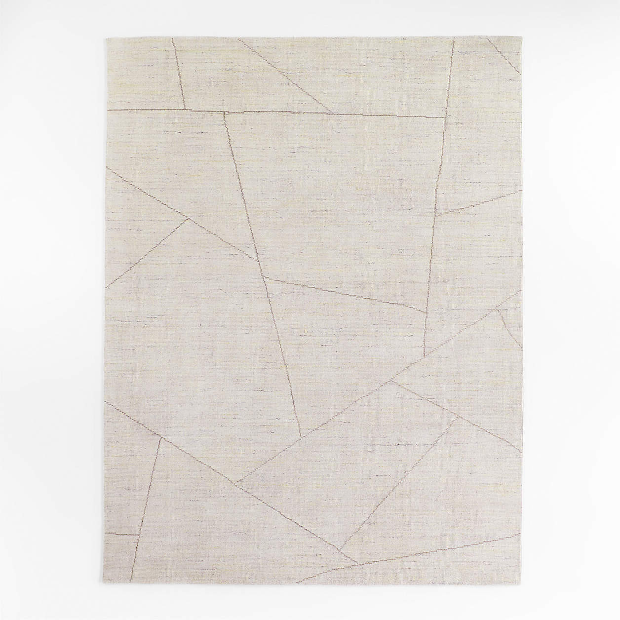 Teramo Pet-Friendly Performance Abstract Ivory Area Rug 9'x12' + Reviews | Crate & Barrel | Crate & Barrel