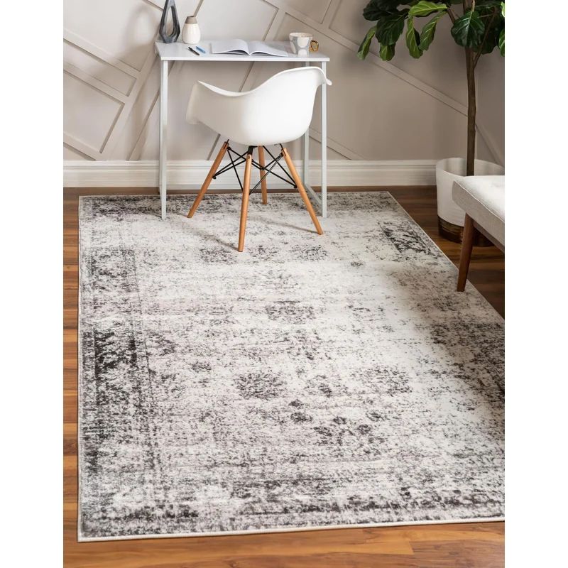 Brandt Floral Beige/Gray Area Rug | Wayfair Professional