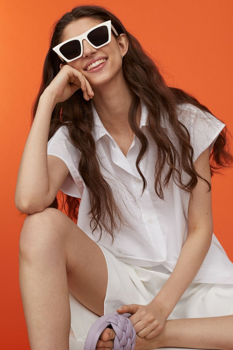 Oversized Cotton Shirt | H&M (US + CA)