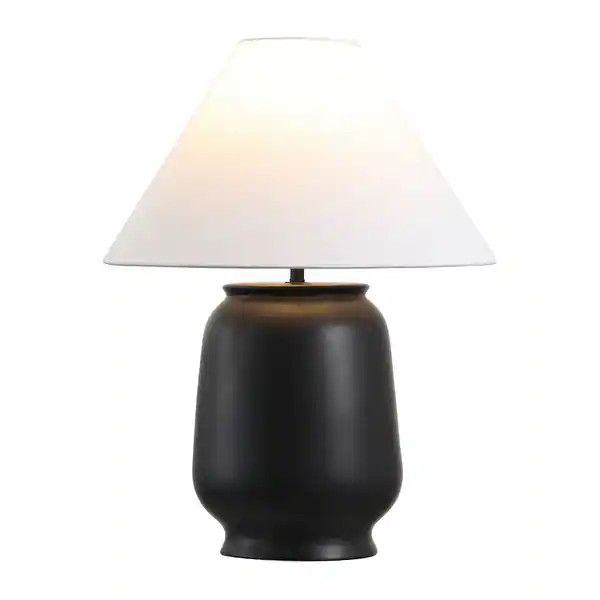 SAFAVIEH Lighting Mattie, 21 Inch, Black, Ceramic Table Lamp - 16"W x 16"D x 21"H | Bed Bath & Beyond