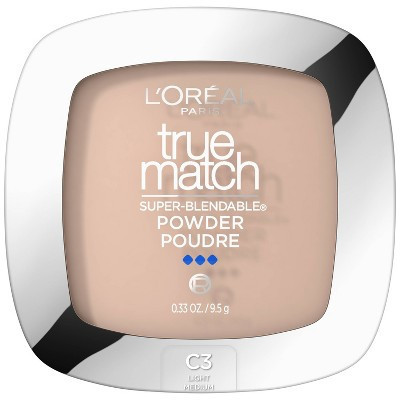 L'Oreal Paris True Match Makeup Super Blendable Oil-Free Pressed Powder - C3 Creamy Natural - 0.33oz | Target