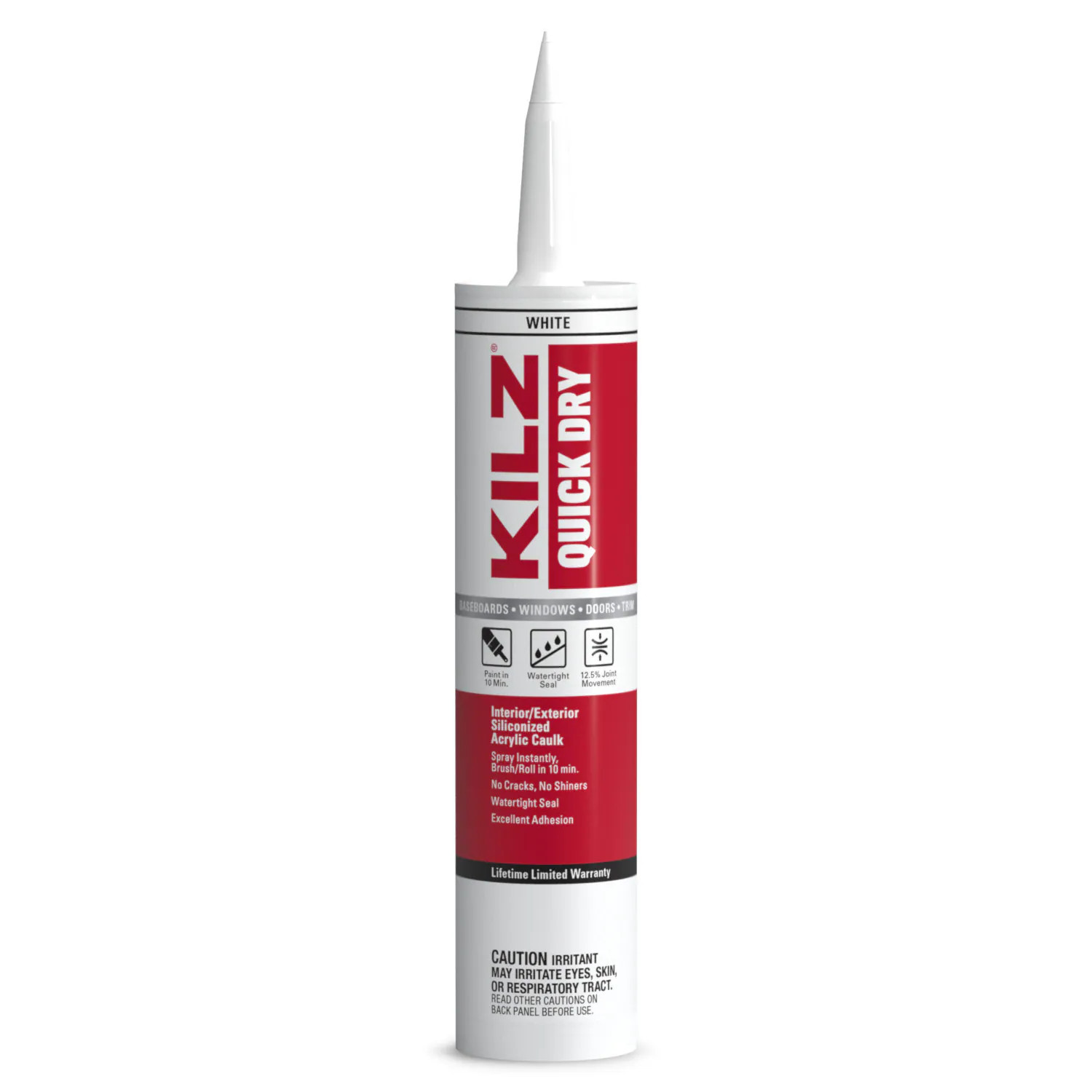 KILZ Quick Dry Caulk 10.1-oz Multi-use White Paintable Latex Caulk | PC2011 | Lowe's
