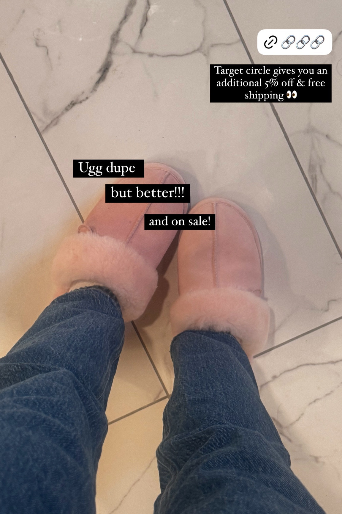 Love this Ugg dupe & this pink is perfect! 💗

#ugg #dupe #slippers #ootd #houseshoes #target #dearfoams #save #pink

#LTKStyleTip #LTKWatchNow #LTKFindsUnder50