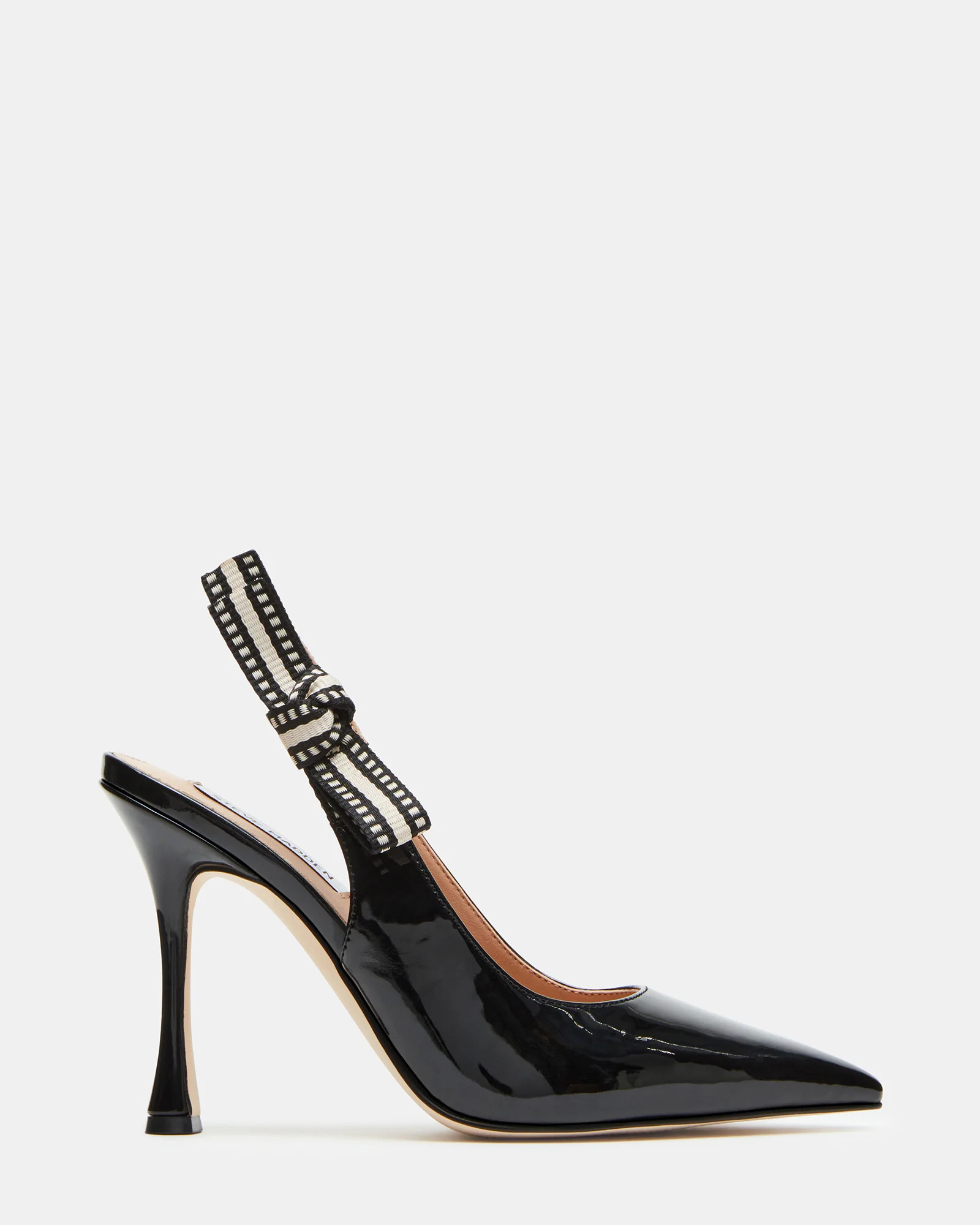 BRI Black Patent Slingback Pump Heel | Women's Heels | Steve Madden (US)