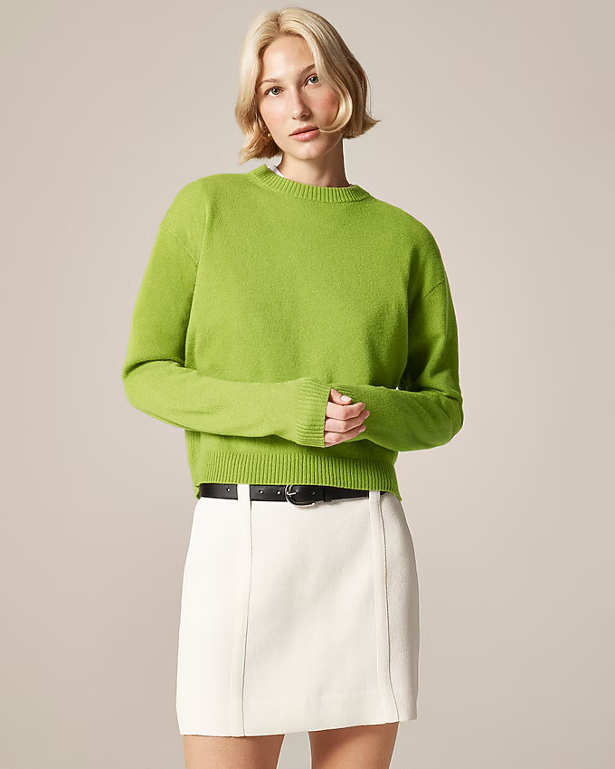 Perfect cashmere crewneck sweater | J. Crew US