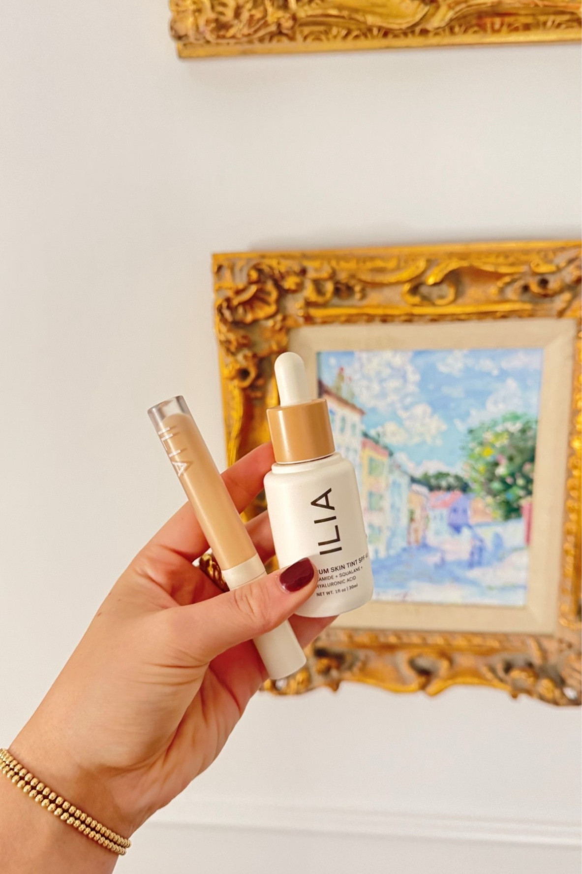 The best skin tint and concealer, and the best part… it’s paraben and talc free! Your skin will thank you! 🤗

Makeup tutorial 
Nontoxic 
Ilia beauty 