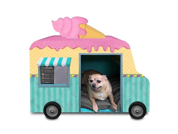 Ice Cream Truck Dog House/Dog Camper/Pet Camper/Pet Trailer/Unique Dog House | Etsy (US)