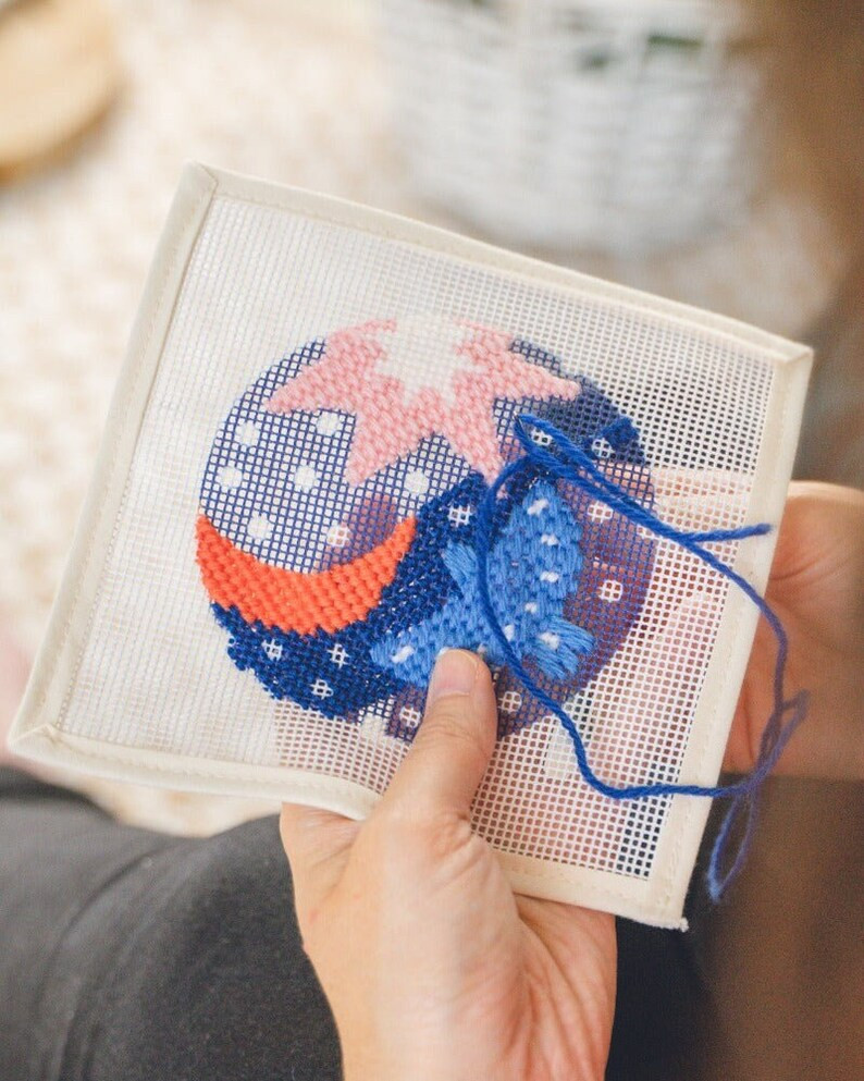 Christmas Night Needlepoint Ornament Kit - Etsy | Etsy (US)