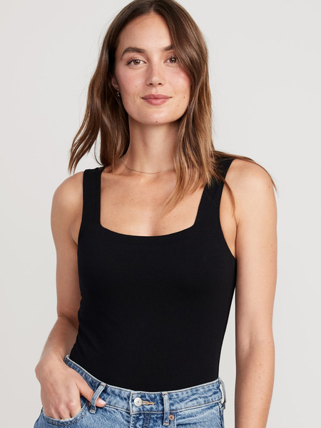 Square-Neck Tank Top Bodysuit | Old Navy (US)