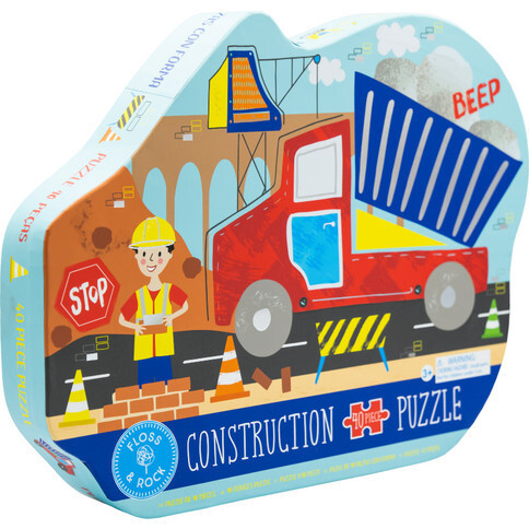 Construction 40pc "Truck" Shaped Jigsaw | Maisonette