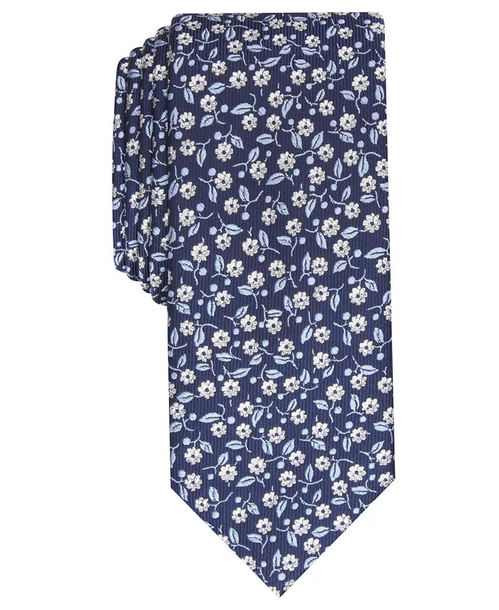 Bar III Men's Magnolia Floral Tie, Created for Macy's - Macy's | Macy's
