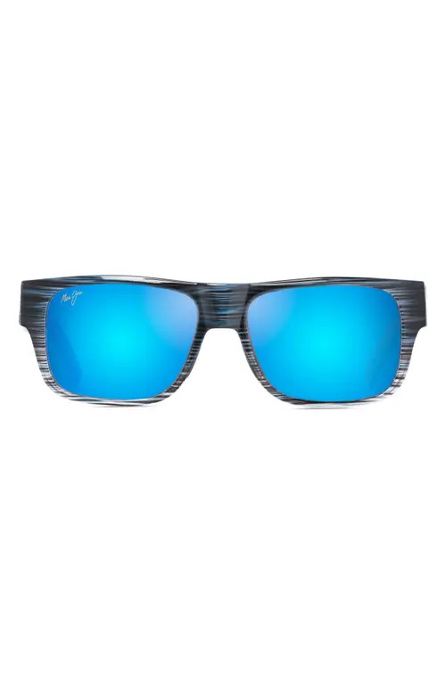 Maui Jim Keahi 56mm Polarizedplus2® Sunglasses in Blue at Nordstrom | Nordstrom
