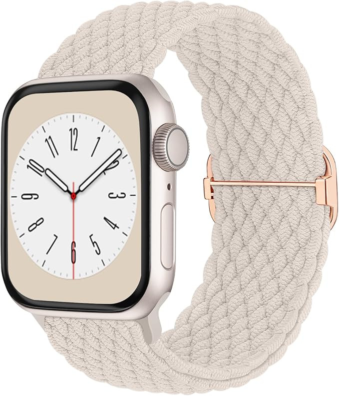 Braided Solo Loop Compatible with Apple Watch Band 38mm 40mm 41mm 42mm 44mm 45mm 49mm for Women M... | Amazon (US)