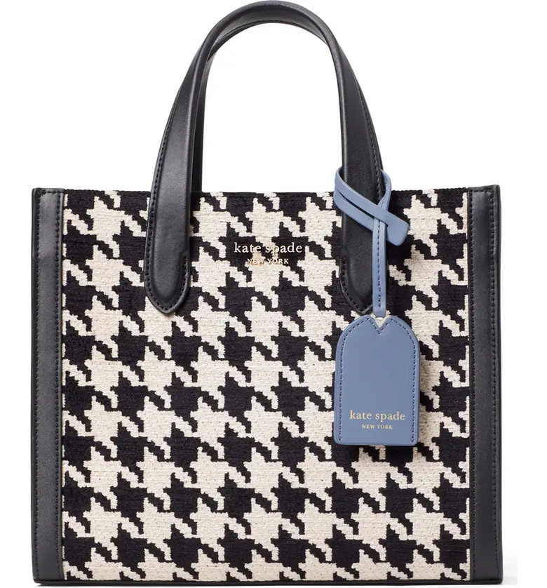 kate spade new york manhattan houndstooth chenille tote | Nordstrom | Nordstrom
