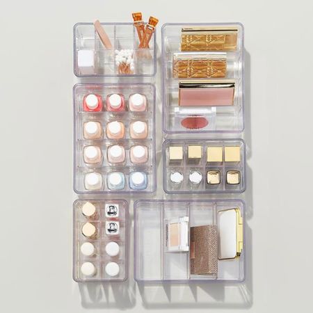 beauty storage and organization from #TheHomeEdit! 

I’ve linked the drawers and also these beautiful shades of Essie polish  
