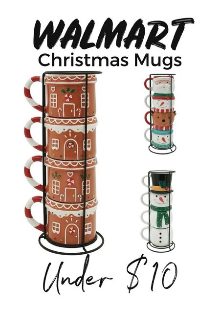 Walmart Christmas mugs under $10 for pack of 4

#LTKHoliday #LTKhome #LTKfindsunder50