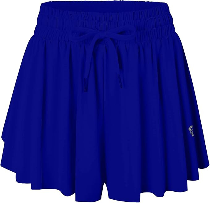 Butterfly Shorts for Women TikTok, 2 in 1 Flowy Athletic Running Shorts Yoga Workout Biker Exerci... | Amazon (US)