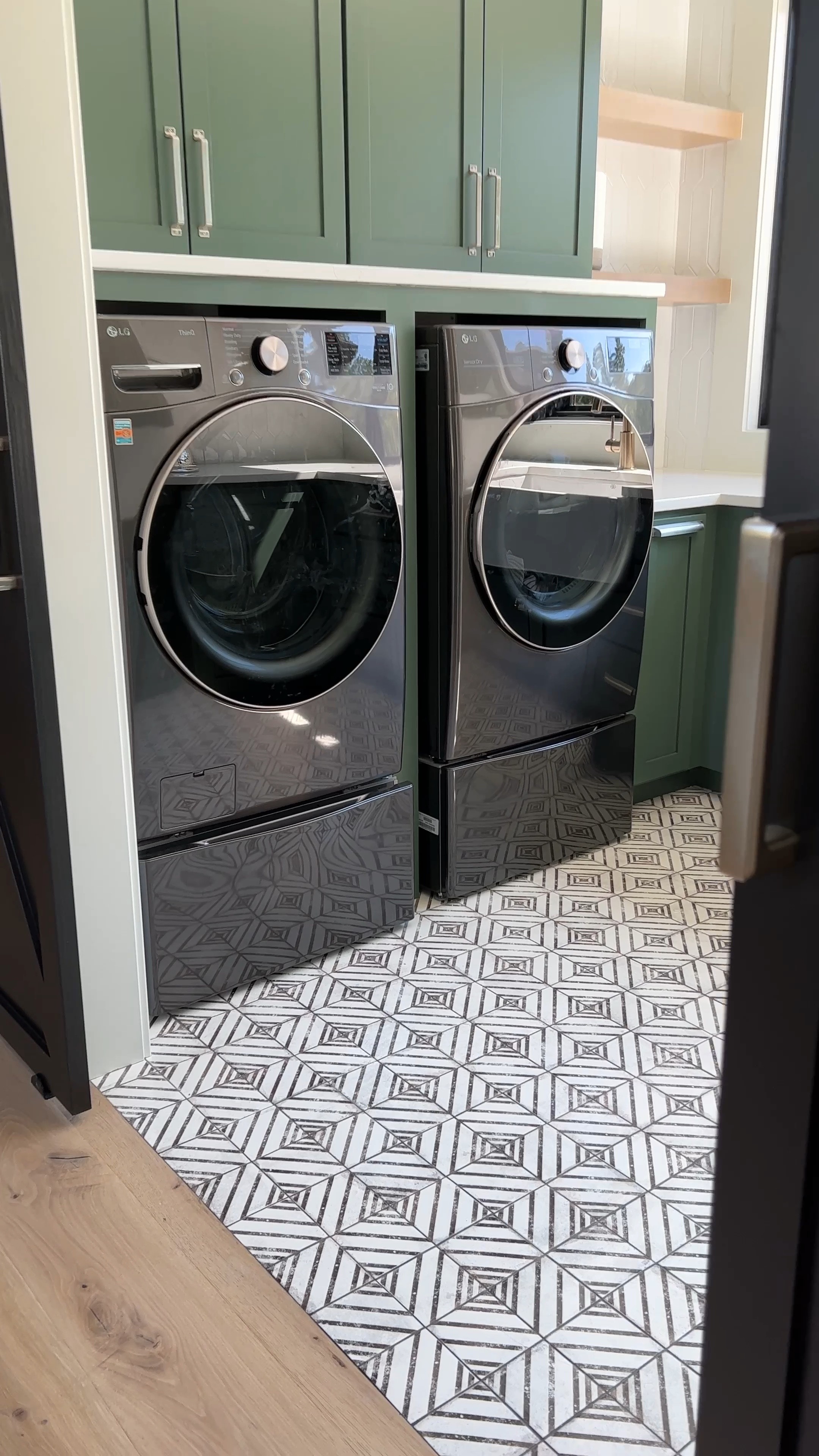 A video of our laundry room! This paint color is Dakota Shadow by SHERWIN Williams. 

#LTKfamily #LTKstyletip #LTKhome