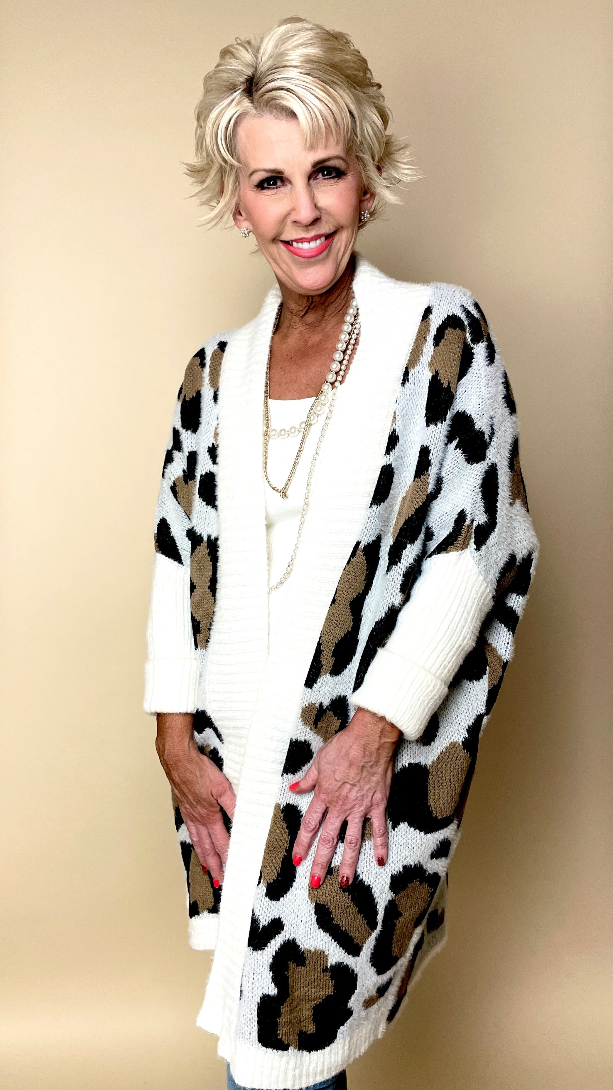 Alisa Leopard Cardigan | Peppered with leopard