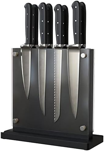 The Rack Co. Magnetic Knife Holder Block Stand, Double Sided Wooden Magnet Board, Knife Holder (B... | Amazon (CA)