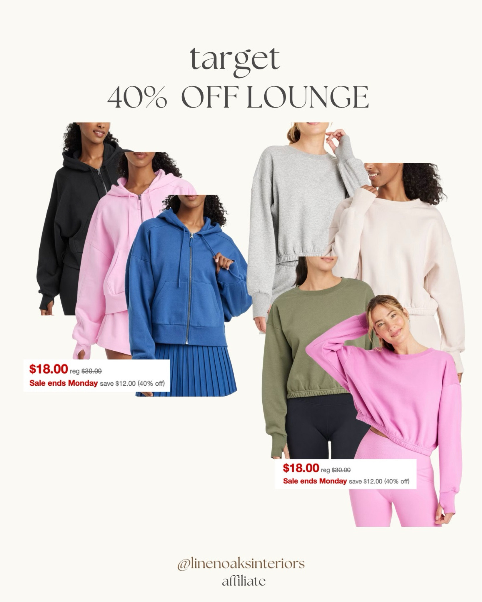 40% off lounge tops at target today and tomorrow only!!!