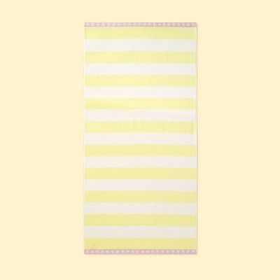 Striped Beach Towel Light Yellow/Pink - Stoney Clover Lane x Target | Target