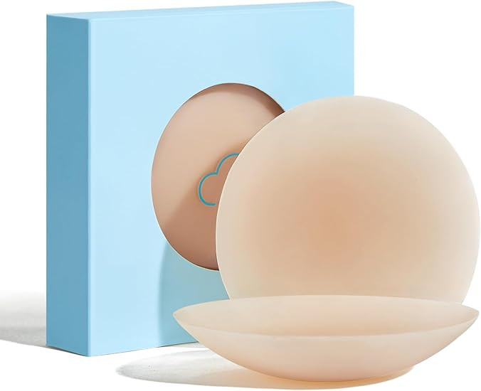 LUCKMEEY Nipple Covers For Women Hypoallergenic Sticky Bra Adhesive Silicone Nipple Pasties with ... | Amazon (US)