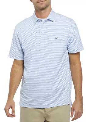 Vineyard Vines Men's Striped Polo Shirt, X-Large | Belk