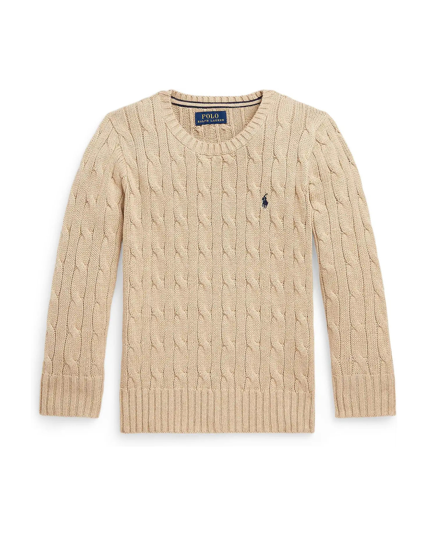Polo Bear Cable-Knit Cotton Sweater (Toddler/Little Kid) | Zappos