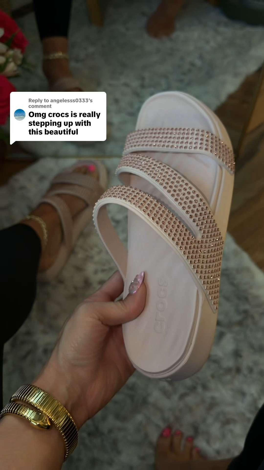 This is by far one of the prettiest crocs out there. Obsessed with the gems!

#LTKStyle #LTKShoes #LTKFinds #ChicComfort #VacationStyle #EverydayStyle #earnscommissions 

 #LTKootd #LTKOver40 #LTKTravel