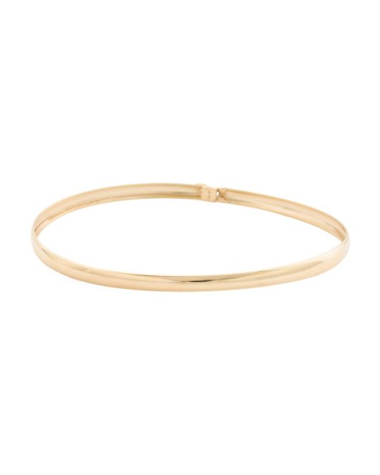 14kt Gold Thin Gold Bangle Bracelet | TJ Maxx