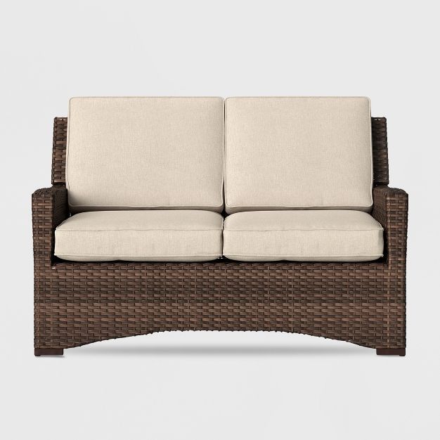 Halsted Wicker Patio Loveseat - Threshold™ | Target