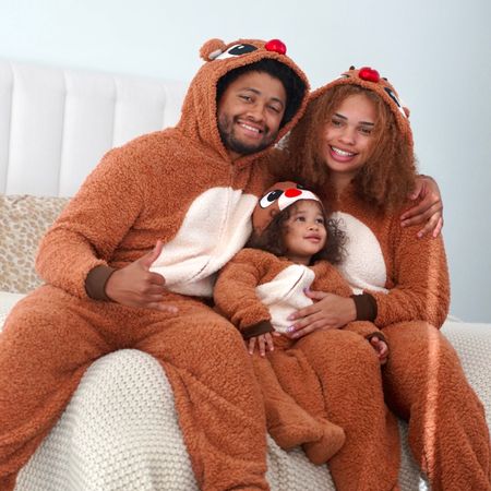 These matching Rudolph pajamas from Walmart are the cutest! 🤍
#walmartpartner #walmartfashion
We also got the cutest mama and papa bear slippers 🐻


#LTKSeasonal #LTKHoliday #LTKfamily